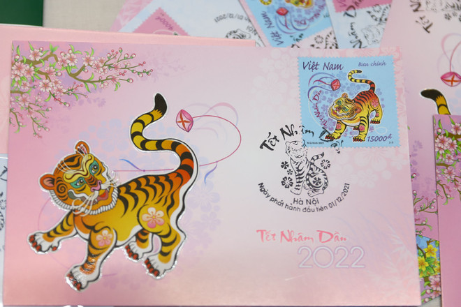 Phát hành bộ tem Tết Nhâm Dần 2022 với hình tượng con hổ đặc biệt ảnh 3