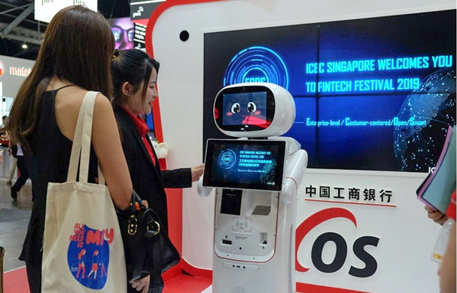 Hàng chục doanh nghiệp hàng đầu về Fintech đã tụ hội tại Singapore FinTech Festival 2019. (Ảnh: PV/Vietnam+) SFF 2019 quy tụ những doanh nghiệp Fintech hàng đầu thế giới ảnh 1