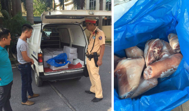 Hà Nội: Thu giữ gần 250kg chân giò "bốc mùi" được mang đi tiêu thụ ảnh 1