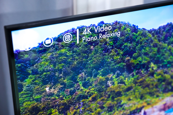 Qua trải nghiệm thực tế, Mi TV P1 có thể cân bằng tốt các thước phim hỗ trợ HDR trên nhiều nền tảng nội dung trực tuyến như Netflix, Prime Video và YouTube. (Ảnh: Minh Sơn/Vietnam+) Cận cảnh smart TV 4K của Xiaomi được sản xuất trực tiếp tại Việt Nam ảnh 4