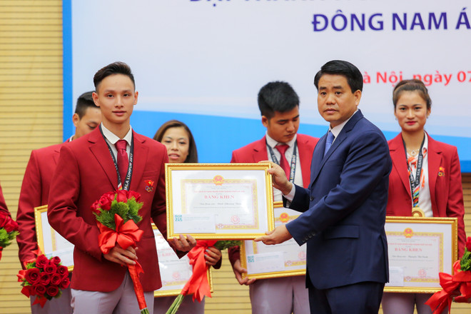 Hà Nội tuyên dương HLV, VĐV đạt thành tích tại SEA Games 29 ảnh 6
