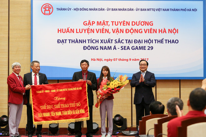 Hà Nội tuyên dương HLV, VĐV đạt thành tích tại SEA Games 29 ảnh 1