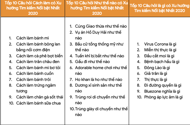 Google công bố xu hướng tìm kiếm nổi bật của người Việt Nam năm 2020 ảnh 7