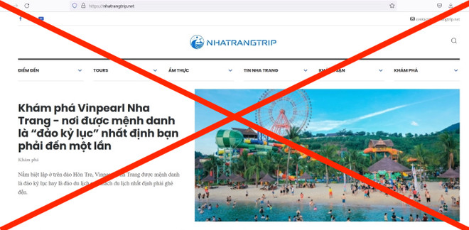 Đăng tin khi không có phép, nhatrangtrip.net bị đề nghị chặn truy cập ảnh 1