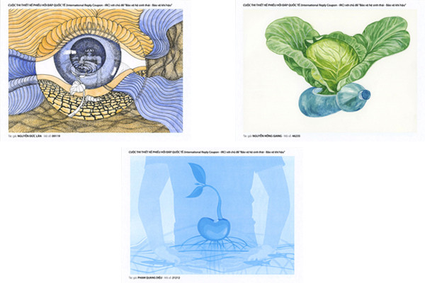 Xác định hai họa sĩ đoạt giải cuộc thi thiết kế Phiếu hồi đáp quốc tế ảnh 1