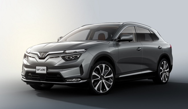 Mẫu xe điện VF e35. (Ảnh: VinFast) VinFast công bố 2 mẫu xe điện mới tại Los Angeles Auto Show 2021 ảnh 1