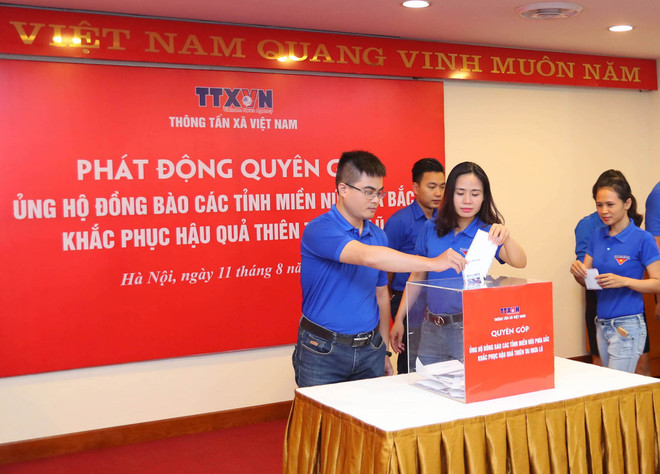 Thông tấn xã Việt Nam chung tay ủng hộ đồng bào Tây Bắc bị lũ quét ảnh 4