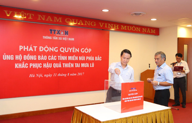 Thông tấn xã Việt Nam chung tay ủng hộ đồng bào Tây Bắc bị lũ quét ảnh 3