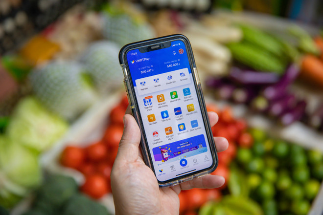 Ứng dụng VNPT Pay do VNPT phát triển. (Ảnh: Minh Sơn/Vietnam+) VNPT công bố thí điểm cung cấp dịch vụ Mobile Money trên cả nước ảnh 2
