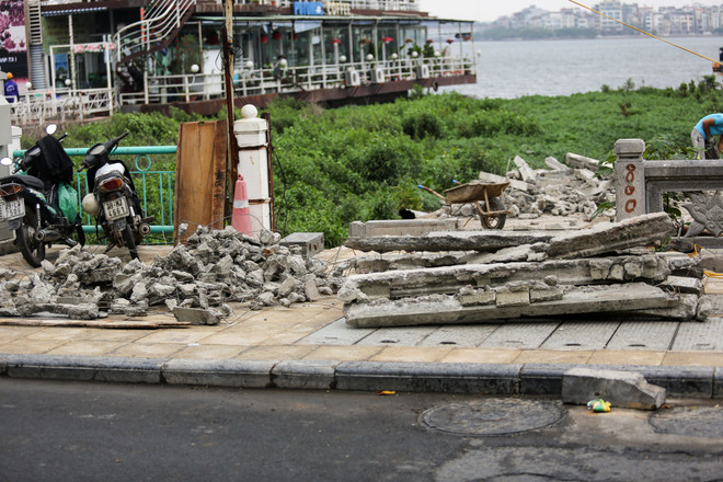 Cưỡng chế, giải tỏa nhà nổi xây dựng trái phép ở Hồ Tây ảnh 14