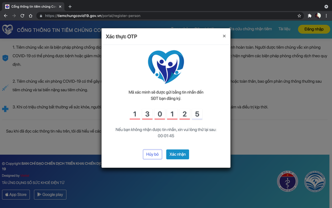 Cách đăng ký tiêm vaccine COVID-19 qua ứng dụng di động và máy tính ảnh 15