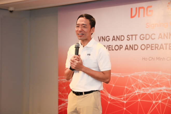 Ông Lê Hồng Minh - Tổng giám đốc VNG. (Ảnh: VNG) Mr Le Hong Minh, Founder & CEO VNG.Opening Speech 02.jpg
