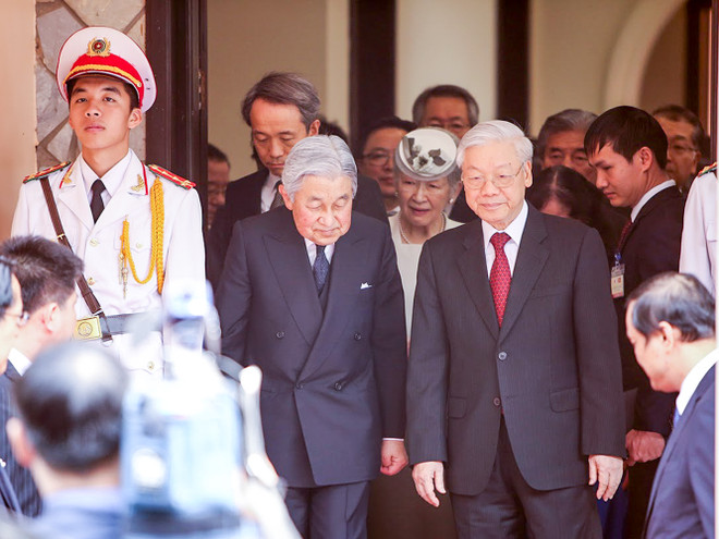 Nhật hoàng Akihito dự Tiệc trà cùng Tổng Bí thư Nguyễn Phú Trọng ảnh 3