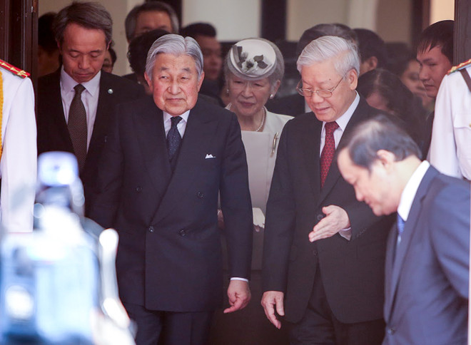 Nhật hoàng Akihito dự Tiệc trà cùng Tổng Bí thư Nguyễn Phú Trọng ảnh 2