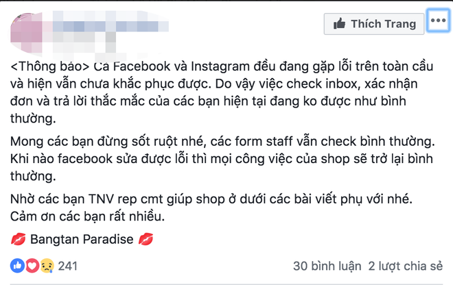 'Thượng đế' bức xúc vì Facebook và Instagram bị sập trong nhiều giờ ảnh 4