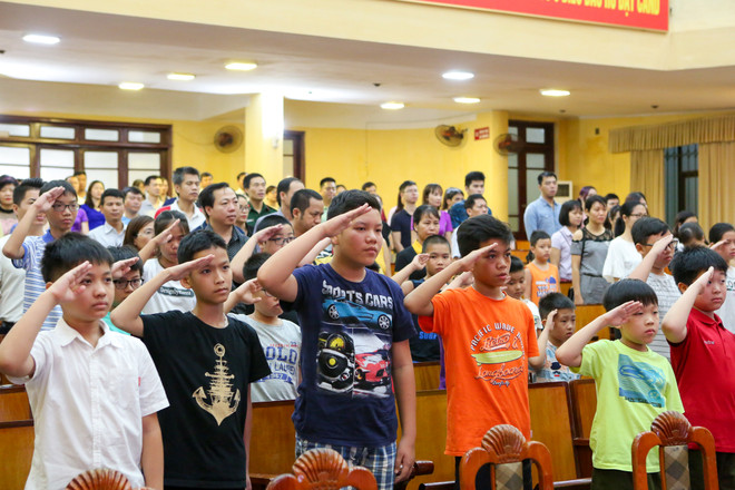 "Tân binh nhí" háo háo hức xuất quân đi Trại Hè lính cứu hoả ảnh 5