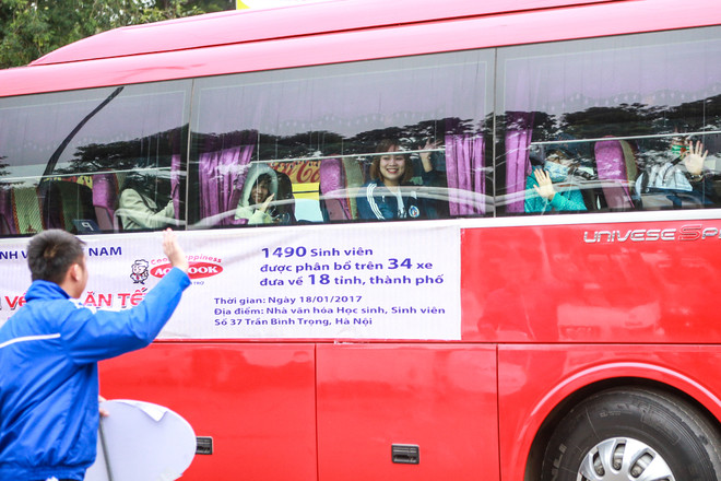 Gần 1.500 sinh viên háo hức với chuyến xe miễn phí về quê ăn Tết ảnh 16