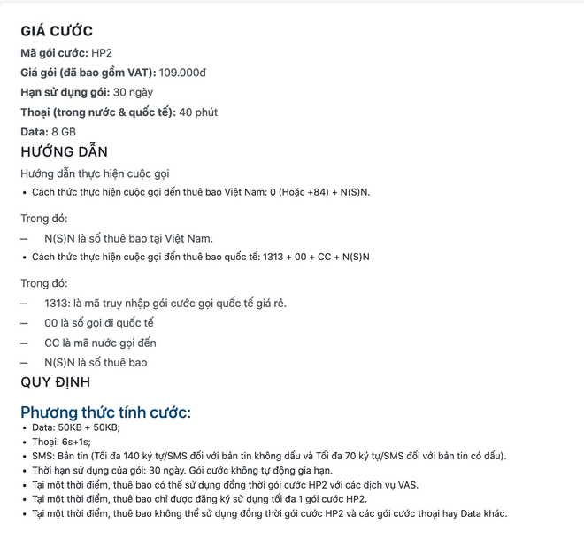 Các gói cước di động dành cho du khách nước ngoài đến Việt Nam ảnh 2