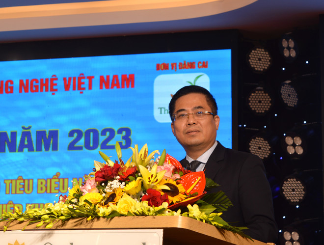 Thứ trưởng Bộ Khoa học và Công nghệ Nguyễn Hoàng Giang. (Ảnh: PV/Vietnam+) "Gỡ nút thắt" cho doanh nghiệp khoa học công nghệ phát triển ảnh 2