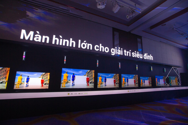 Thế hệ tivi Bravia 2019 của Sony đã chính thức ra mắt. (Ảnh: Minh Sơn/Vietnam+) Loạt tivi Sony Bravia 2019 thế hệ mới ra mắt thị trường Việt Nam ảnh 1