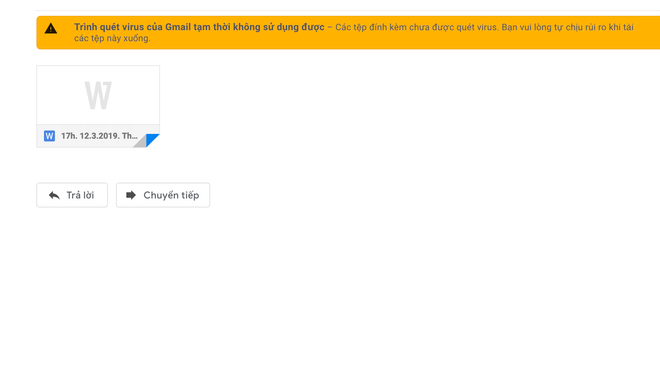 Gmail đang bị lỗi không tải được tệp đính kèm? ảnh 1