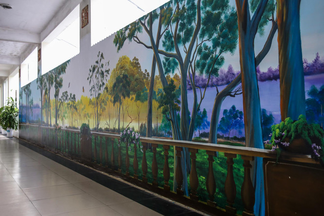 Khám phá không gian tranh 3D tuyệt đẹp trong khuôn viên trường học ảnh 3