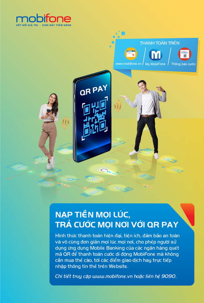Nạp tiền mọi lúc, trả cước mọi nơi với QR Pay của MobiFone ảnh 2