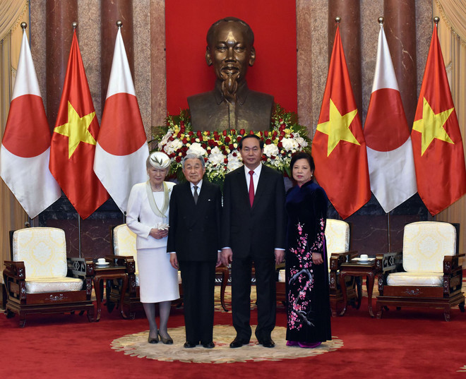 Nhà vua và Hoàng hậu Nhật Bản hội kiến Chủ tịch nước Trần Đại Quang ảnh 3