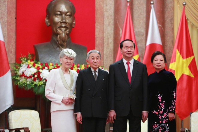 Nhà vua và Hoàng hậu Nhật Bản hội kiến Chủ tịch nước Trần Đại Quang ảnh 4