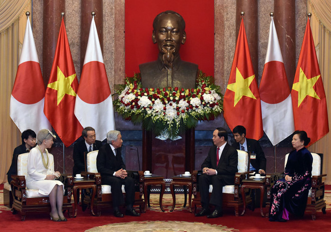 Nhà vua và Hoàng hậu Nhật Bản hội kiến Chủ tịch nước Trần Đại Quang ảnh 5