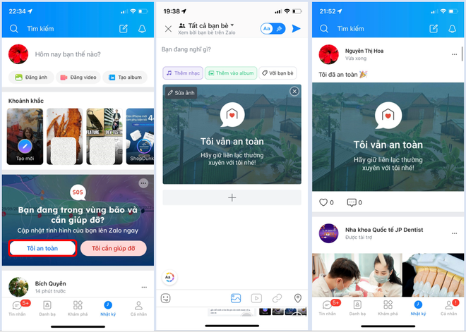 Zalo bật tính năng cho người dân vùng bão tìm kiếm trợ giúp khẩn cấp ảnh 3