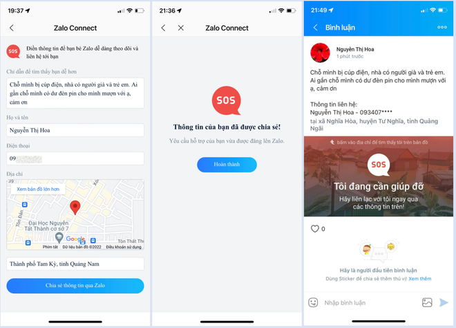 Zalo bật tính năng cho người dân vùng bão tìm kiếm trợ giúp khẩn cấp ảnh 2