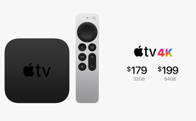 Apple TV 4K có giá từ 179 USD. (Ảnh: Apple) 'Điểm danh' những sản phẩm Apple đã giới thiệu vào rạng sáng 21/4 ảnh 7