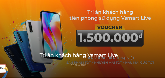 Vsmart bất ngờ tặng quà lớn cho khách hàng từng mua Vsmart Live ảnh 1