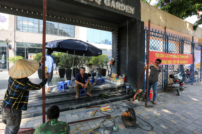 Hà Nội: Cưỡng chế phá dỡ các công trình vi phạm tại mương Nghĩa Đô ảnh 13