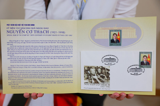 Lần đầu tiên phát hành một bộ tem về nhà ngoại giao Nguyễn Cơ Thạch ảnh 9