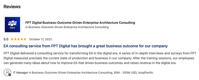 Công ty tư vấn chuyển đổi số Việt Nam được xếp hạng uy tín toàn cầu ảnh 2