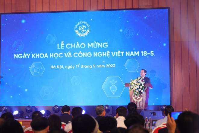Bộ trưởng Huỳnh Thành Đạt phát biểu tại sự kiện. (Ảnh: PV/Vietnam+) 'KH-CN là con đường ngắn nhất để đạt đến mục tiêu thịnh vượng' ảnh 3