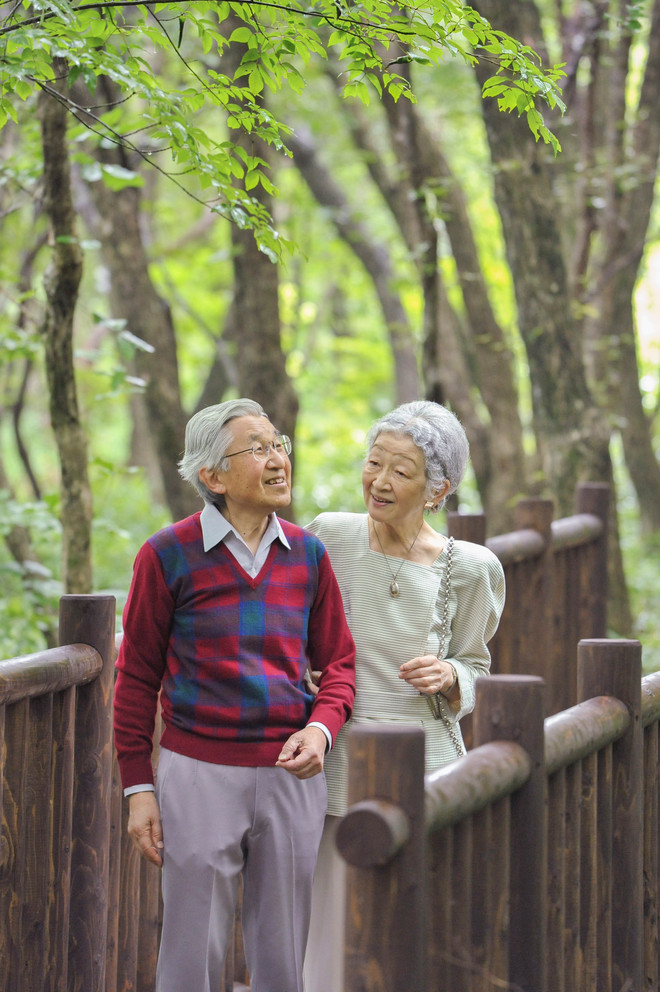 Những hình ảnh rất dung dị của Nhật hoàng Akihito và Hoàng hậu ảnh 7