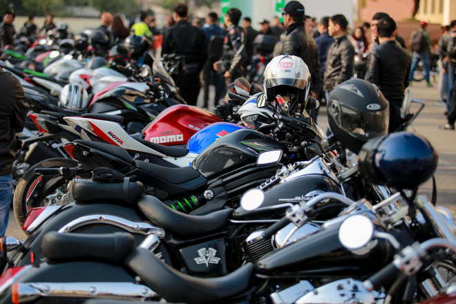 Dàn xe phân khối lớn diễu hành trước đêm nhạc tưởng nhớ Trần Lập ảnh 3