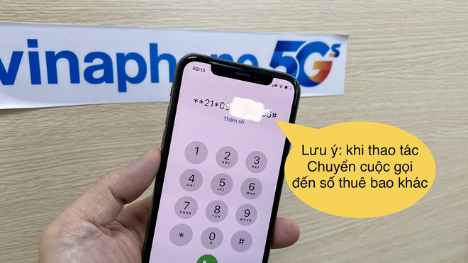 Ảnh minh họa. (Ảnh: VinaPhone) Cảnh báo lợi dụng tính năng Chuyển hướng cuộc gọi để đánh cắp mã OTP ảnh 1