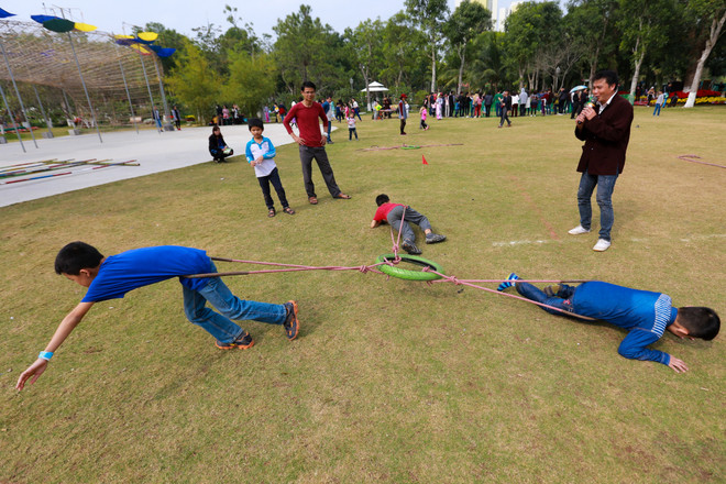 Người dân Thủ đô thích thú với lễ hội hoa xuân lớn nhất Tết 2017 ảnh 14