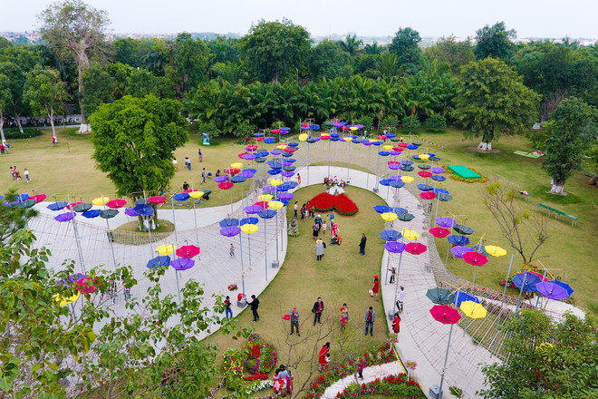 Người dân Thủ đô thích thú với lễ hội hoa xuân lớn nhất Tết 2017 ảnh 6