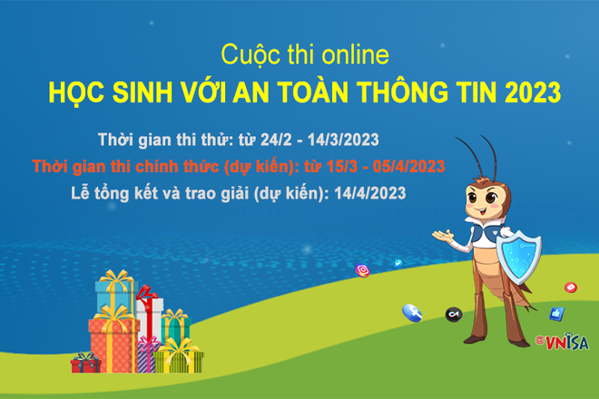 Tổ chức thi trực tuyến 'Học sinh với an toàn thông tin' năm 2023 ảnh 1