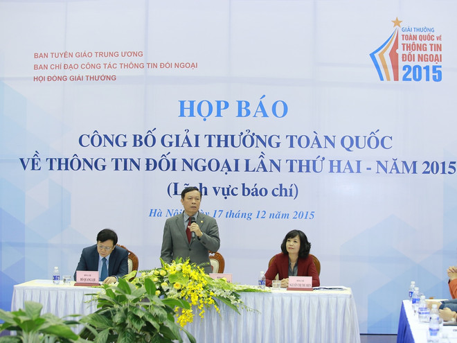 Phát động giải thưởng toàn quốc về thông tin đối ngoại lần 2 năm 2015 ảnh 1
