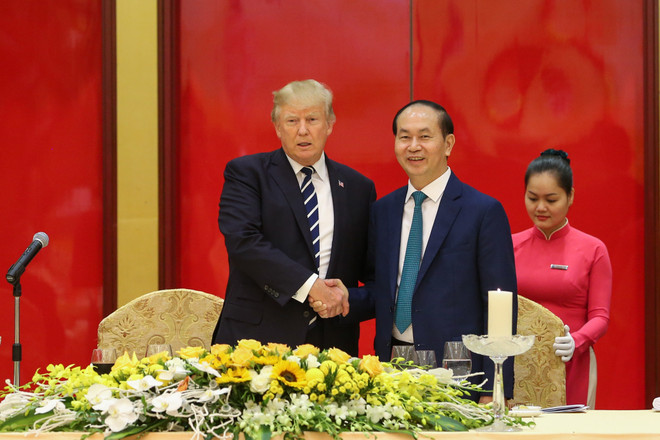 Chủ tịch nước chủ trì Quốc yến chiêu đãi Tổng thống Donald Trump ảnh 14