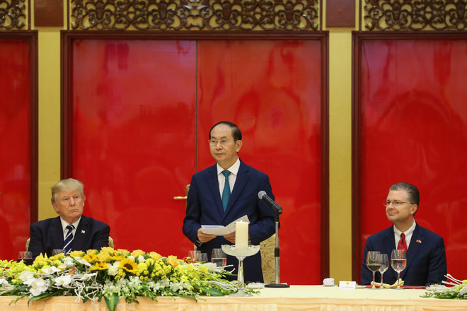 Chủ tịch nước chủ trì Quốc yến chiêu đãi Tổng thống Donald Trump ảnh 11