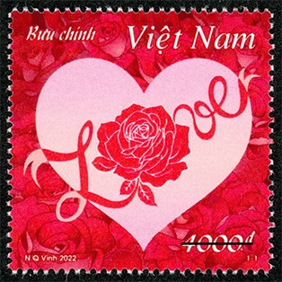 Phát hành tem bưu chính chủ đề Tình yêu dịp Valentine 14/2 ảnh 1