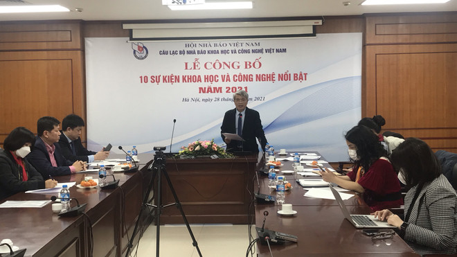 Toàn cảnh lễ công bố 10 sự kiện khoa học và công nghệ nổi bật năm 2021. (Ảnh: Bộ Khoa học và Công nghệ) Công bố 10 sự kiện khoa học và công nghệ nổi bật của Việt Nam năm 2021 ảnh 1