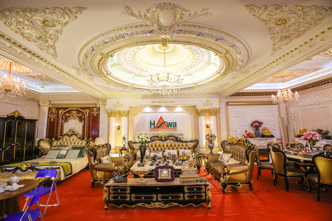 Sập gỗ Cẩm lai gần 4 tỷ đồng ở triển lãm Vietbuild Hà Nội 2018 ảnh 5